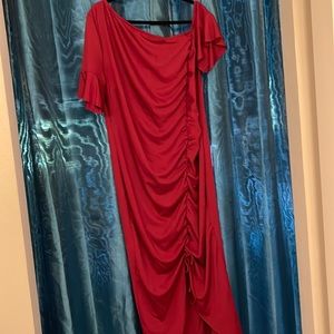 Plus Size Dark Red dress from SHEIN size 3x